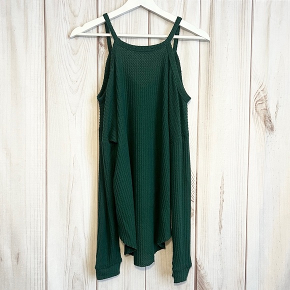 Green Waffle Knit Top - Picture 8 of 10